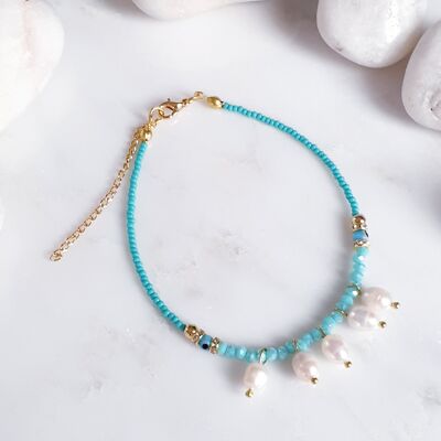 Bracelet de Cheville Nurshan - Turquoise (SN681)