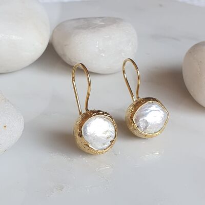 Boucles d'oreilles perle (SN698)