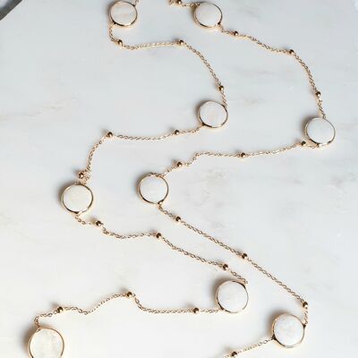 Mother of Pearl chain necklace (SN709)