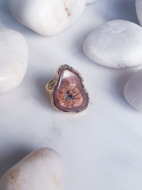 Brown solar quartz Ring (SN724)