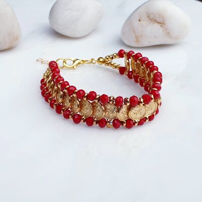 Pulsera Moneda Roja (SN787)