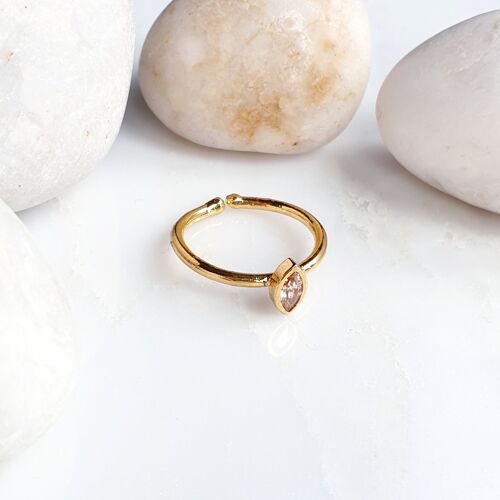 Stackable Small Peach Lens Ring (SN810)