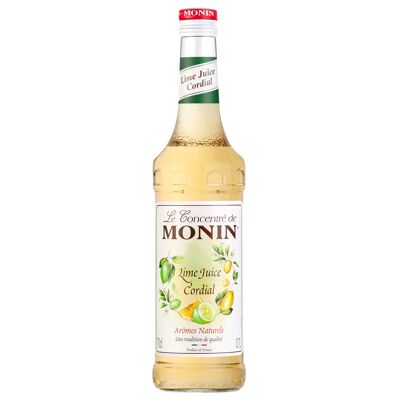 MONIN Lime Juice Cordial concentrate for cocktails - Natural flavors - 70 cl