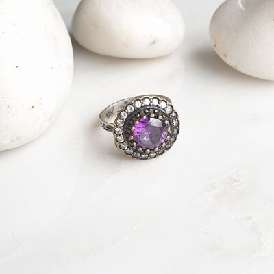 Sultanzadeh Amethyst 925 Silberring (SN860)