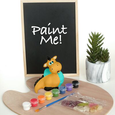 Paint your own ceramic Dragon with acrylics and vegan Jellies