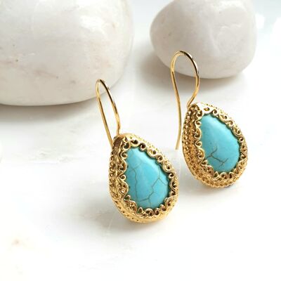 Turquoise Sevdeh Earrings (SN915)