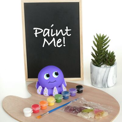 Malen Sie Ihren eigenen Keramik-Octopus mit Acrylfarben und veganen Gelees