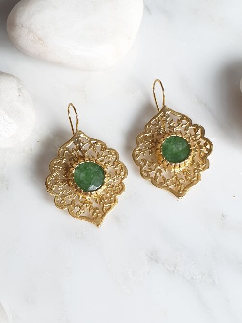 Green Sultan  Earrings (SN920)