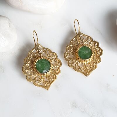 Green Sultan  Earrings (SN920)