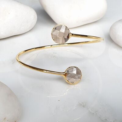 Smoky Crystal Quartz bangle (SN923)