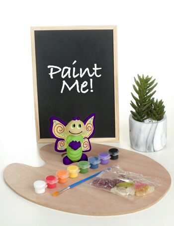 Peignez votre propre kit papillon en céramique avec des peintures et des gelées végétaliennes 1