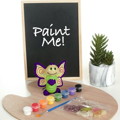 Malen Sie Ihr eigenes Keramik-Schmetterlings-Kit mit Farben und veganen Gelees
