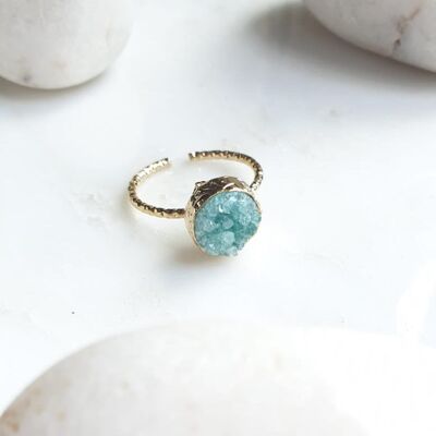 Anello Druzy verde (SN966)