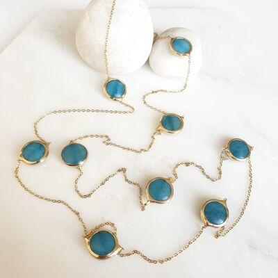 Jade chain necklace (SN968)