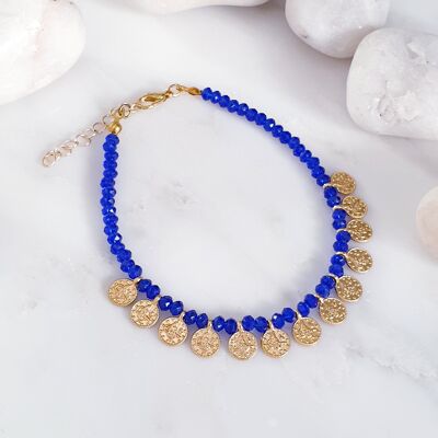 Multi Coin Anklet - Royal Blue (SN998)