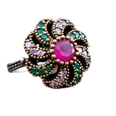 Julide Blossom 925 Silver Ring (SN1014)