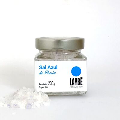 Glass jar Sapphire Blue Salt from Persia 230 g