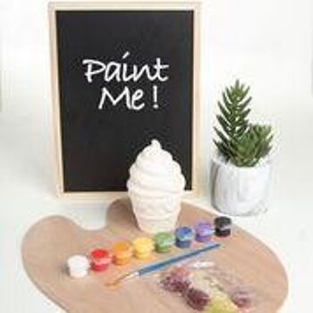 Peignez votre propre kit de crème glacée en céramique avec des peintures et des gelées végétaliennes 1