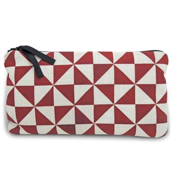Pochette triangles rouges 2