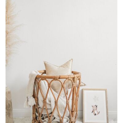 Panier en rotin naturel JAHE