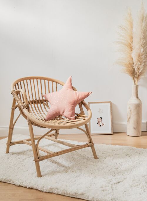 Fauteuil enfant en rotin naturel JAHE
