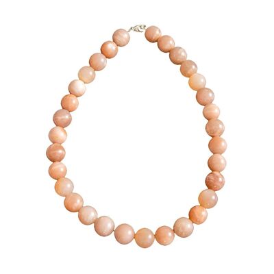 Heliolite necklace - 14mm ball stones - 39 cm - Gold clasp