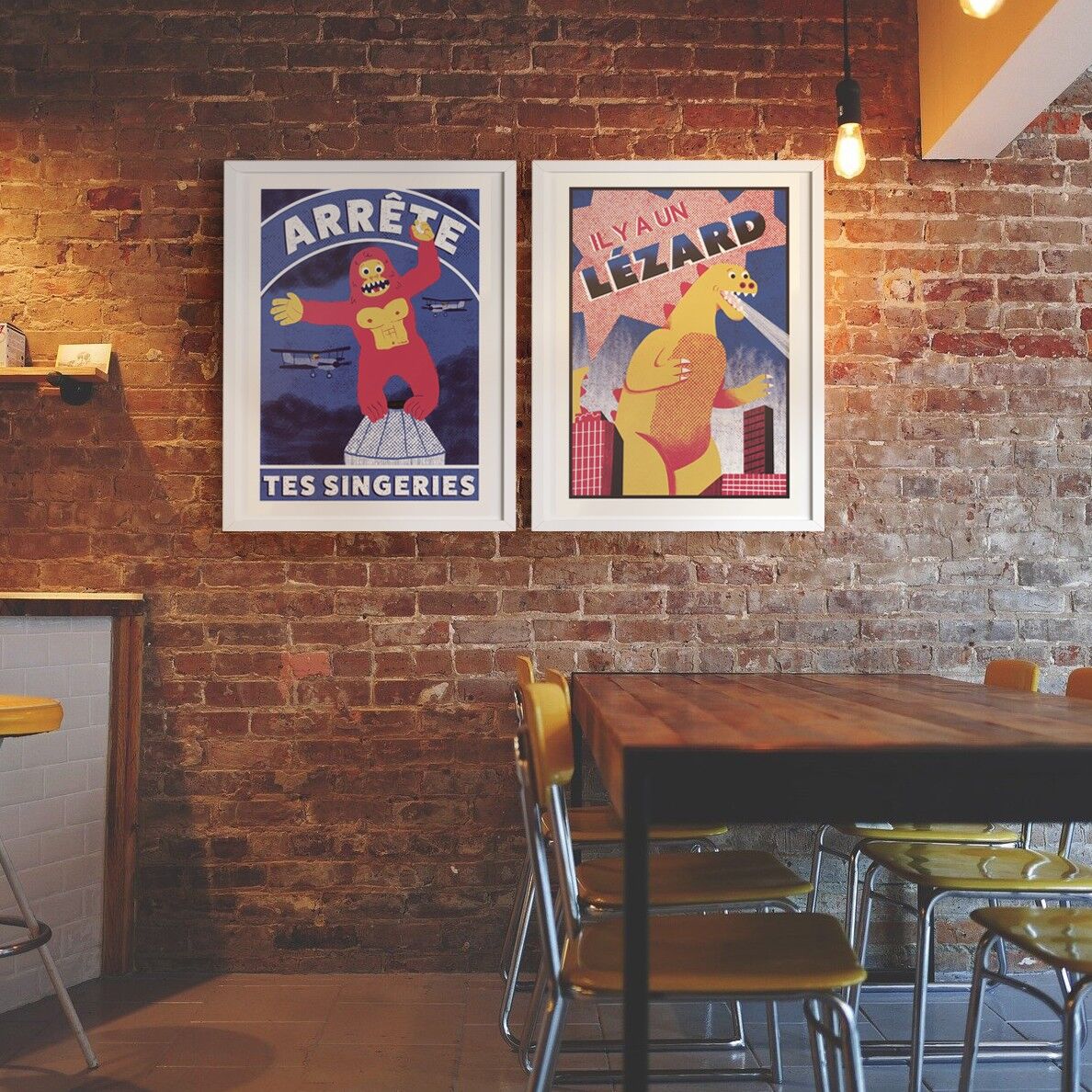 Poster 42 x 59,4 cm: C'è una lucertola