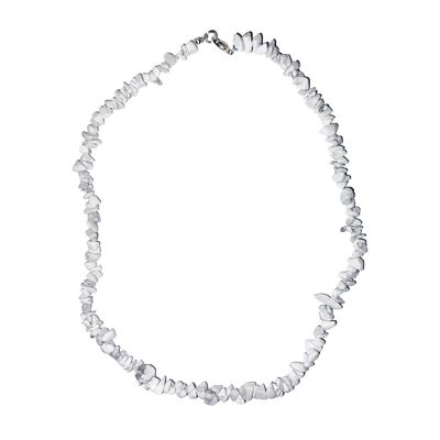 Howlite necklace - Baroque - 45 cm