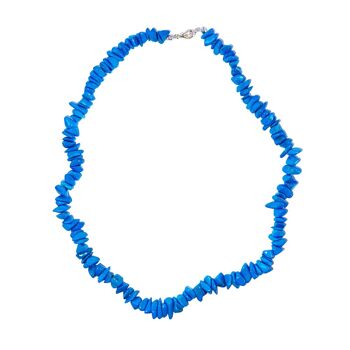 Collier Howlite bleue- Baroque - 45 cm 2