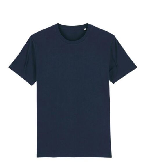 T-shirt Homme col rond bleu nuit en coton BIO