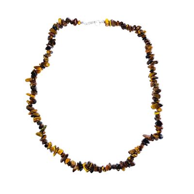 Tiger eye necklace - Baroque - 90 cm