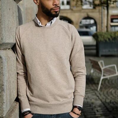 Mixed Sand Mergel Bio Baumwolle Sweatshirt