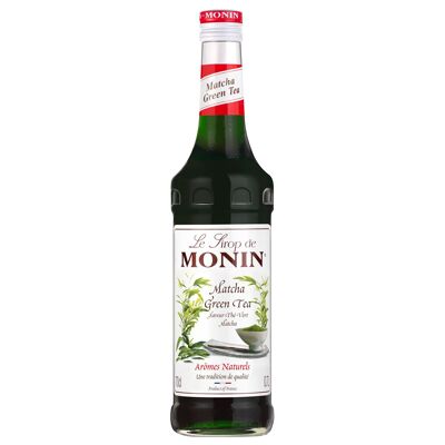 MONIN Matcha Té Verde Concentrado para tés helados y limonadas - Sabores naturales - 70cl