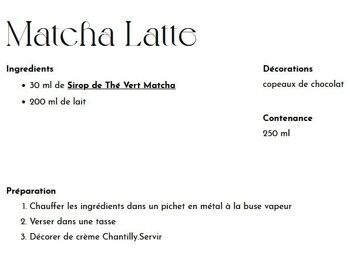 Concentré de Thé Vert Matcha MONIN pour thés glacés et limonades - Arômes naturels - 70cl 2