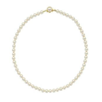 Collier Perles de Majorque blanches - Perles boules 6mm 2