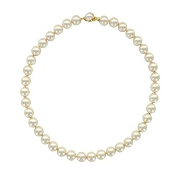 Collier Perles de Majorque blanches - Pierres boules 8mm - 50 2