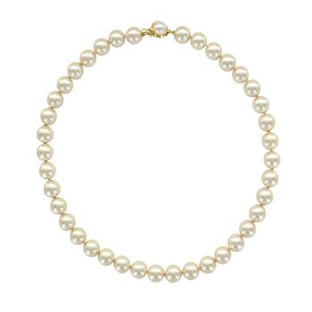 Collier Perles de Majorque blanches - Pierres boules 8mm - 40 1