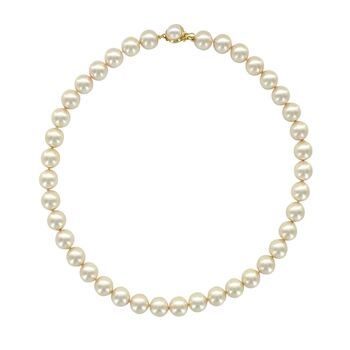 Collier Perles de Majorque blanches - Pierres boules 8mm - 40 2