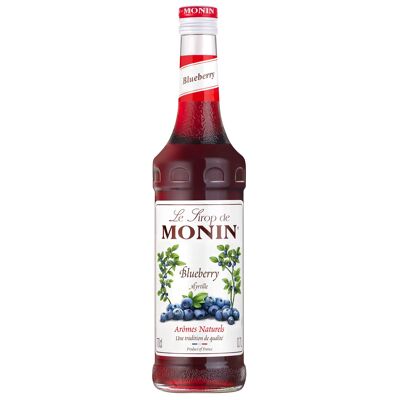 MONIN Blaubeersirup - Natürliche Aromen - 70cl