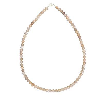 Collar Sunstone - Bolas de piedras de 6 mm - 42 cm - Cierre de oro