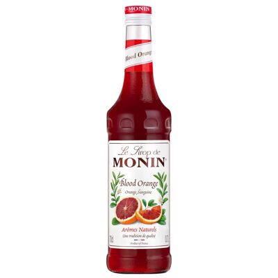 MONIN Blood Orange Syrup for cocktails, sodas and lemonades - Natural flavors - 70cl