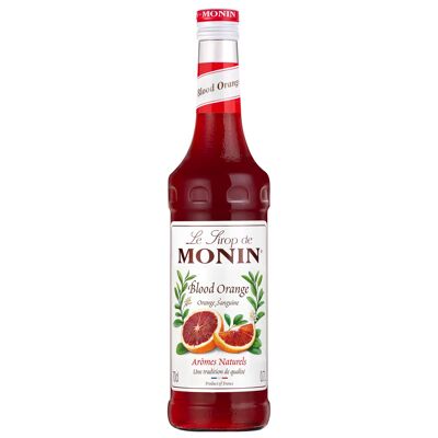 MONIN Blutorangensirup für Cocktails, Limonaden und Limonaden – Natürliche Aromen – 70 cl