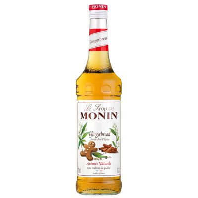 MONIN Gingerbread Flavor Syrup to flavor your hot drinks - Natural flavors - 70cl