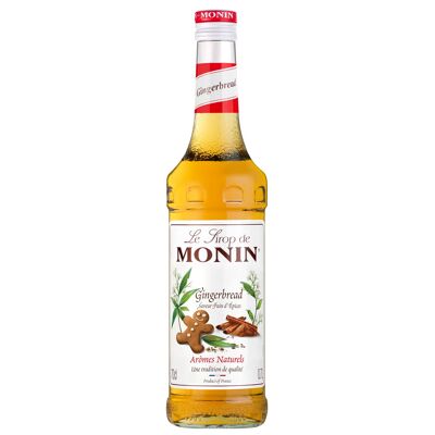 MONIN Sciroppo al Gusto Pan di Zenzero per aromatizzare le tue bevande calde - Aromi Naturali - 70cl