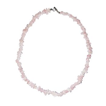 Collier Quartz rose - Baroque - 90 cm 1