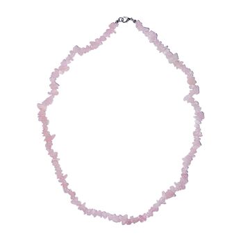 Collier Quartz rose - Baroque - 90 cm 3