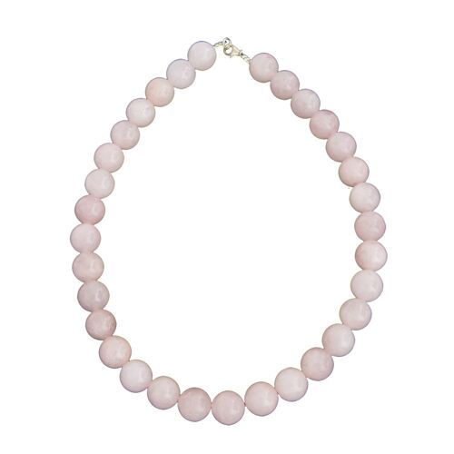 Collier Quartz rose - Pierres boules 14mm - 48 - FO