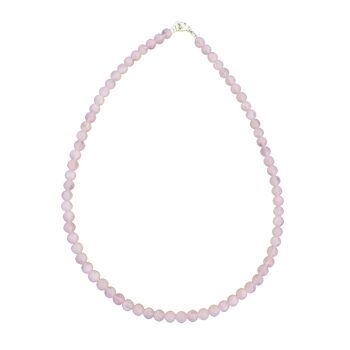 Collier Quartz rose - Pierres boules 6mm - 42 - FA 1