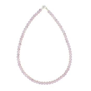 Collier Quartz rose - Pierres boules 6mm - 42 - FA 2