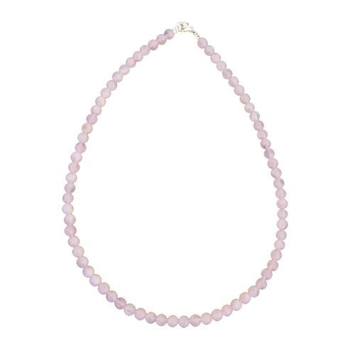 Collier Quartz rose - Pierres boules 6mm - 42 - FO